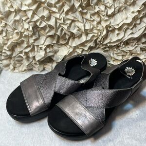 Yellow Box Women’s  Wedge Elastic Back Sandals
